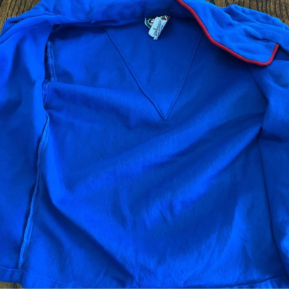 Vintage Mickey’s Stuff For Kids Blue Collared Pajama Top Only Size 5 PJs Blue